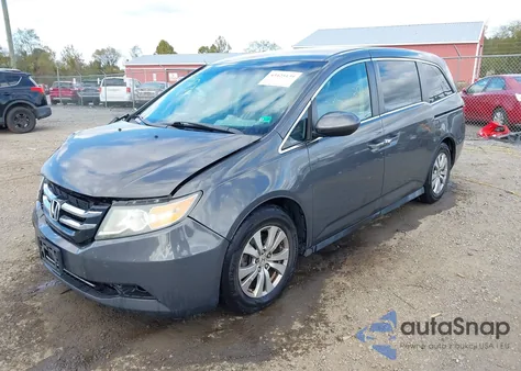 2014 Honda Odyssey Ex z USA, uszkodzony, nr VIN 5FNRL5H43EB027429